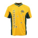 Adults Kids Men's Sports Soccer Rugby Jersy T Shirt Australia Day Polo Souvenir  Gold  12 (Kids)