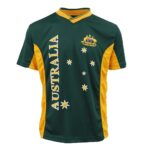 Adults Kids Men's Sports Soccer Rugby Jersy T Shirt Australia Day Polo Souvenir  Green  2 (Kids)