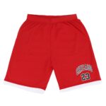 Men's Basketball Sports Shorts Gym Jogging Swim Board Boxing Sweat Casual Pants  Red - Chicago 23  XL