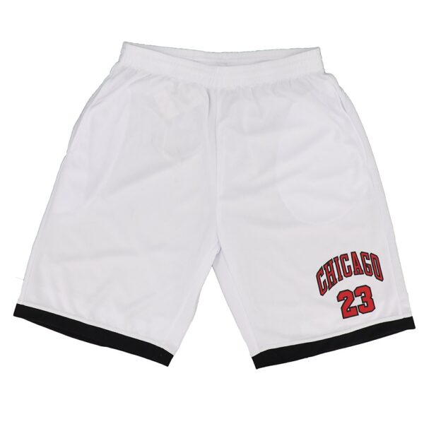 Men's Basketball Sports Shorts Gym Jogging Swim Board Boxing Sweat Casual Pants  White - Chicago 23  M