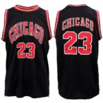 New Men's Basketball Jersey Sports T Shirt Tee Vest Tops Gym Chicago Los Angeles  Black - Chicago 23  S