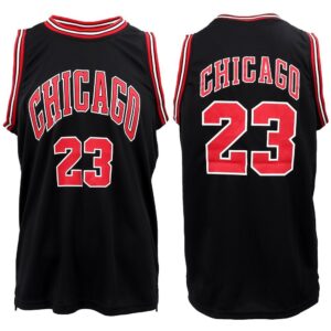 New Men's Basketball Jersey Sports T Shirt Tee Vest Tops Gym Chicago Los Angeles  Black - Chicago 23  M