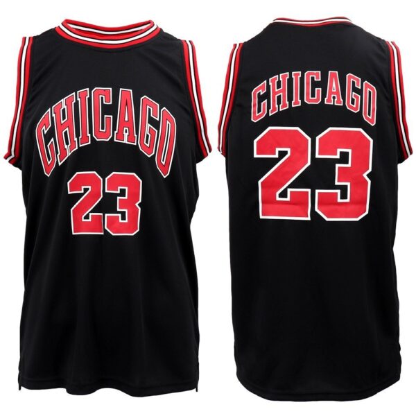 New Men's Basketball Jersey Sports T Shirt Tee Vest Tops Gym Chicago Los Angeles  Black - Chicago 23  2XL