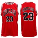 New Men's Basketball Jersey Sports T Shirt Tee Vest Tops Gym Chicago Los Angeles  Red - Chicago 23  S