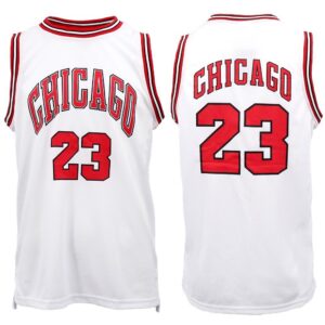 New Men's Basketball Jersey Sports T Shirt Tee Vest Tops Gym Chicago Los Angeles  White - Chicago 23  S