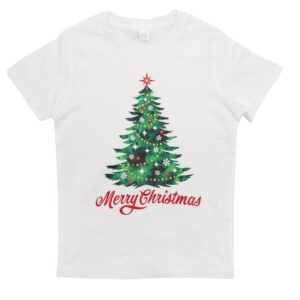 New Funny Adult Xmas Christmas T Shirt Tee Mens Womens 100% Cotton Jolly Ugly  Tree (White)  2XL