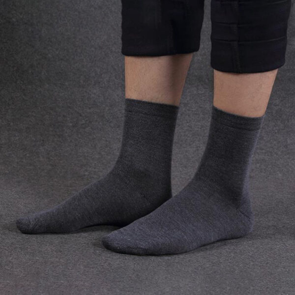 10 Pairs Men's Women's Cotton Breathable Crew Length Socks Work Business Cushion  Dark Grey