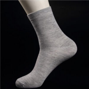 10 Pairs Men's Women's Cotton Breathable Crew Length Socks Work Business Cushion  Light Grey