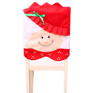 6x Christmas Cute Lady Santa Hat Chair Covers Dinner Home Décor Ornaments Gift  Mrs Santa