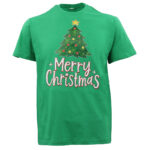 New Funny Adult Xmas Christmas T Shirt Tee Mens Womens 100% Cotton Jolly Ugly  Tree (Green) B  XS