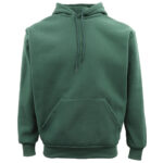 Adult Unisex Men's Basic Plain Hoodie Pullover Sweater Sweatshirt Jumper XS-8XL  Dark Green  M