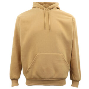 Adult Unisex Men's Basic Plain Hoodie Pullover Sweater Sweatshirt Jumper XS-8XL  Tan  L