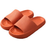 Pillow Slides Sandals Non-Slip Ultra Soft Slippers Cloud Shower EVA Home Shoes  Orange  36/37