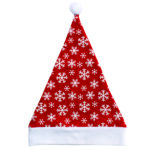 Christmas Unisex Adults Kids Novelty Hat Xmas Party Cap Santa Costume Dress Up  Santa Hat - Snowflakes