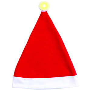 Christmas Unisex Adults Kids Novelty Hat Xmas Party Cap Santa Costume Dress Up  Santa Hat w LED Light