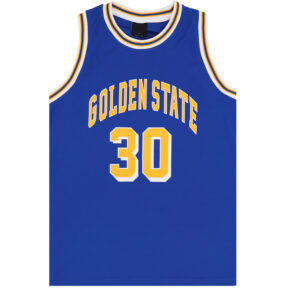 New Men's Basketball Jersey Sports T Shirt Tee Vest Tops Gym Chicago Los Angeles  Blue - Golden State 30  L