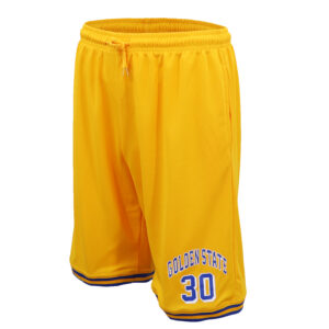 Men's Basketball Sports Shorts Gym Jogging Swim Board Boxing Sweat Casual Pants  Yellow - Golden State 30  M