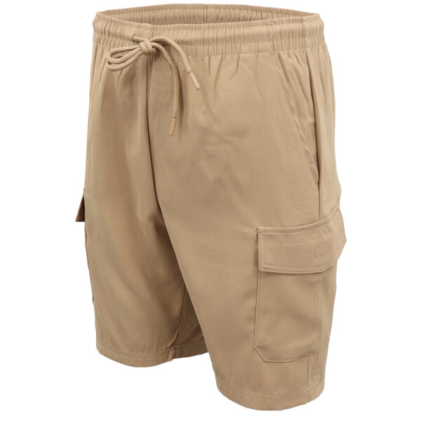 Men's Cargo Shorts 4 Pockets Cascual Work Trousers Active Pants Elastic Waist  Khaki  S