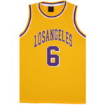 Kid's Basketball Jersey Tank Boys Sports T Shirt Tee Singlet Tops Los Angeles  Yellow - Los Angeles 6  2