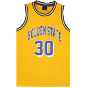 Kid's Basketball Jersey Tank Boys Sports T Shirt Tee Singlet Tops Los Angeles  Yellow - Golen State 30  2