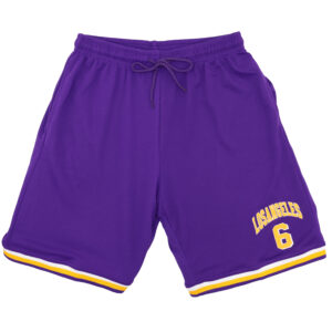 Men's Basketball Sports Shorts Gym Jogging Swim Board Boxing Sweat Casual Pants  Purple - Los Angeles 6  S