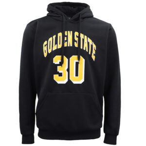 Men's Fleece Pullover Hoodie Jacket Sports Jumper Jersey Chicago Golden State  Black - Golden State 30  L