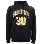 Men's Fleece Pullover Hoodie Jacket Sports Jumper Jersey Chicago Golden State  Black - Golden State 30  2XL