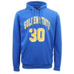 Men's Fleece Pullover Hoodie Jacket Sports Jumper Jersey Chicago Golden State  Blue - Golden State 30  XL