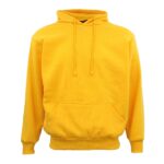 Adult Unisex Men's Basic Plain Hoodie Pullover Sweater Sweatshirt Jumper XS-8XL  Yellow  5XL