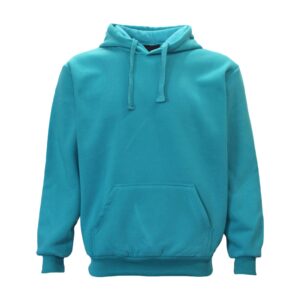 Adult Unisex Men's Basic Plain Hoodie Pullover Sweater Sweatshirt Jumper XS-8XL  Teal  3XL