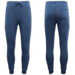 Mens Unisex Fleece Lined Sweat Track Pants Suit Casual Trackies Slim Cuff XS-6XL  Stone Blue  S