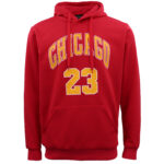 Men's Fleece Pullover Hoodie Jacket Sports Jumper Jersey Chicago Golden State  Red - Chicago 23  S