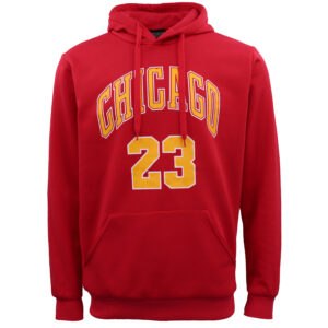 Men's Fleece Pullover Hoodie Jacket Sports Jumper Jersey Chicago Golden State  Red - Chicago 23  3XL