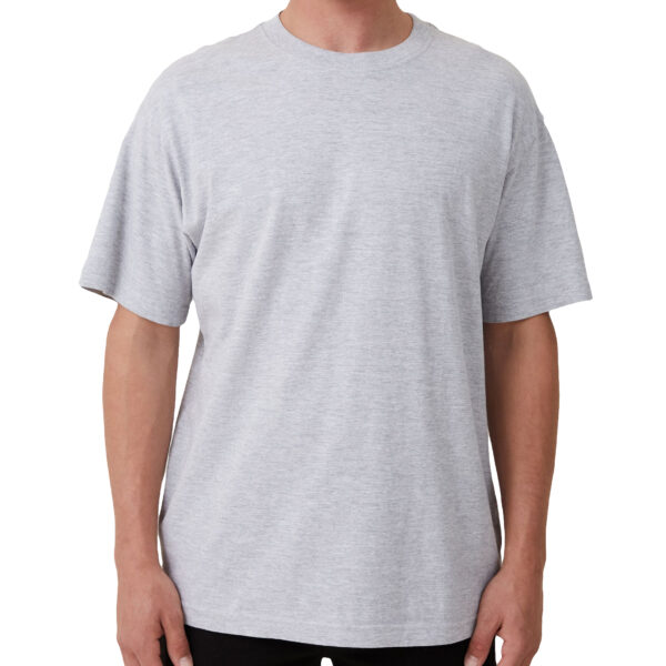 Adult 100% Cotton T-Shirt Unisex Men's Basic Plain Blank Crew Tee Tops Shirts  Grey  2XL