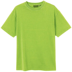 Adult 100% Cotton T-Shirt Unisex Men's Basic Plain Blank Crew Tee Tops Shirts  Lime  S