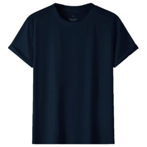 Adult 100% Cotton T-Shirt Unisex Men's Basic Plain Blank Crew Tee Tops Shirts  Navy  M