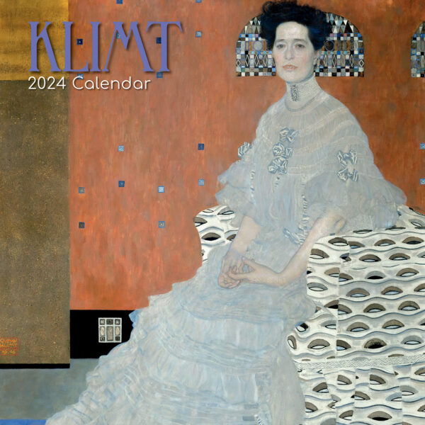 Klimt - 2024 Square Wall Calendar 16 Months Arts Planner Christmas New Year Gift