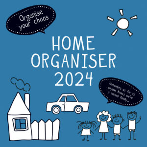 Home Family Organiser 2024 Square Wall Calendar 16 Month School Planner New Year