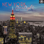 New York Limelight - 2024 Square Wall Calendar 16 Months Planner New Year Gift