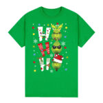 100% Cotton Christmas T-shirt Adult Unisex Tee Tops Funny Santa Party Custume  Shrek (Green)  M