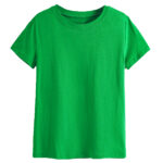 Adult 100% Cotton T-Shirt Unisex Men's Basic Plain Blank Crew Tee Tops Shirts  Green  S