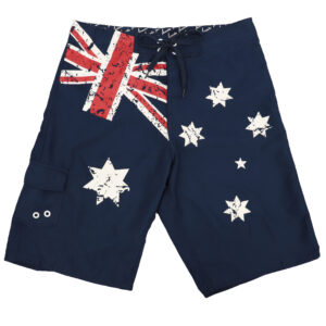 Men's Adult Board Shorts Australian Flag Australia Day Souvenir Navy Beach Wear  Navy  L