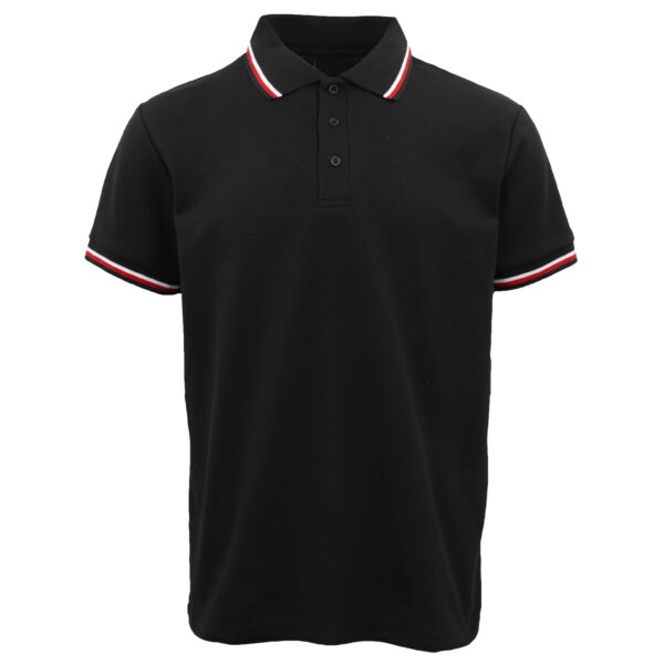 Men's Unisex Polo Shirts Basic Plain Breathable Tops Cotton Cascual Sport Shorts  Black  S