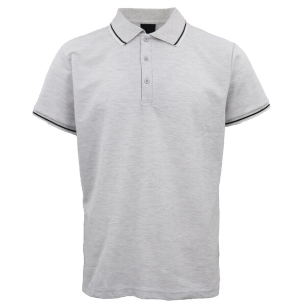 Men's Unisex Polo Shirts Basic Plain Breathable Tops Cotton Cascual Sport Shorts  Light Grey  S