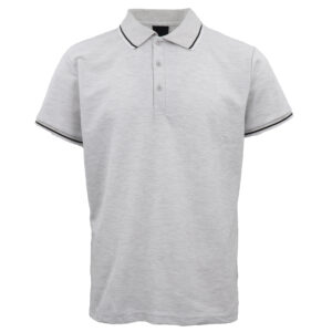 Men's Unisex Polo Shirts Basic Plain Breathable Tops Cotton Cascual Sport Shorts  Light Grey  M