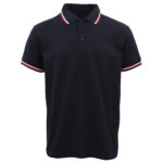 Men's Unisex Polo Shirts Basic Plain Breathable Tops Cotton Cascual Sport Shorts  Navy  M