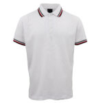 Men's Unisex Polo Shirts Basic Plain Breathable Tops Cotton Cascual Sport Shorts  White  M