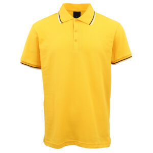 Men's Unisex Polo Shirts Basic Plain Breathable Tops Cotton Cascual Sport Shorts  Yellow  S