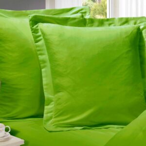 1000TC Premium Ultra Soft European Pillowcases 2-Pack Green