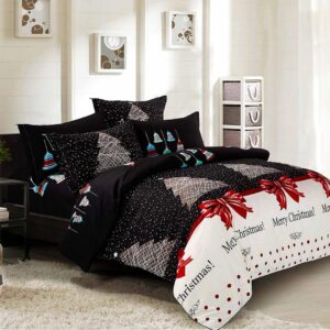 Merry Double SizeChristmas Quilt/Duvet Cover Set